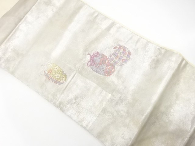 JAPANESE KIMONO / HIKIHAKU / SHIFUKU PATTERN WEAVING / NAGOYA OBI
